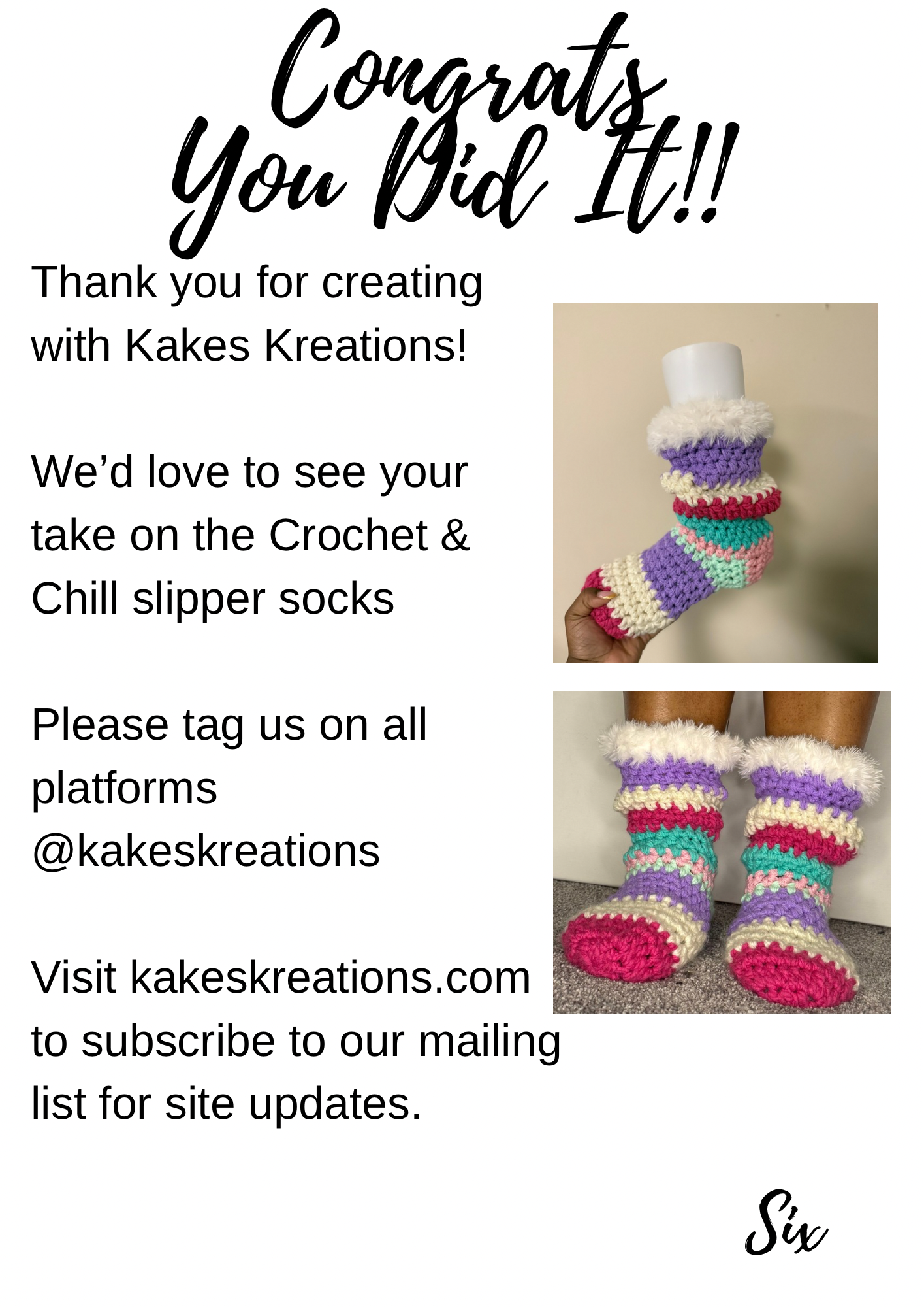Pattern- Easy slipper socks
