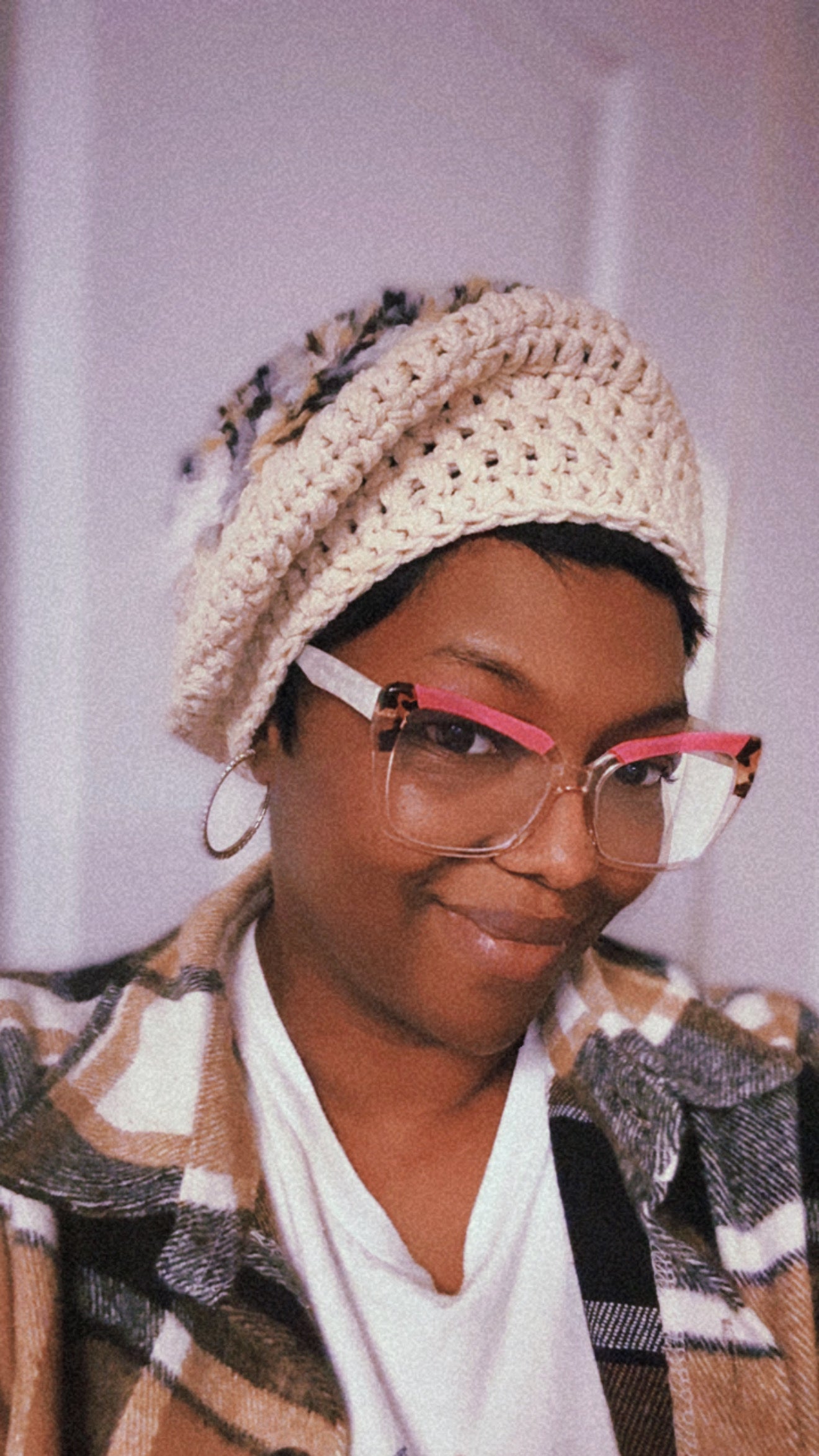 Pattern- Teddy Bear Beret & micro bag
