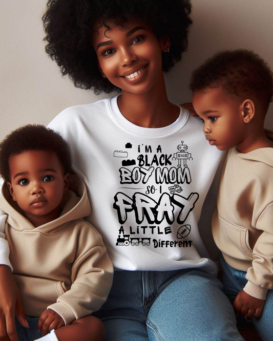 Boy mom pray sweatshirt
