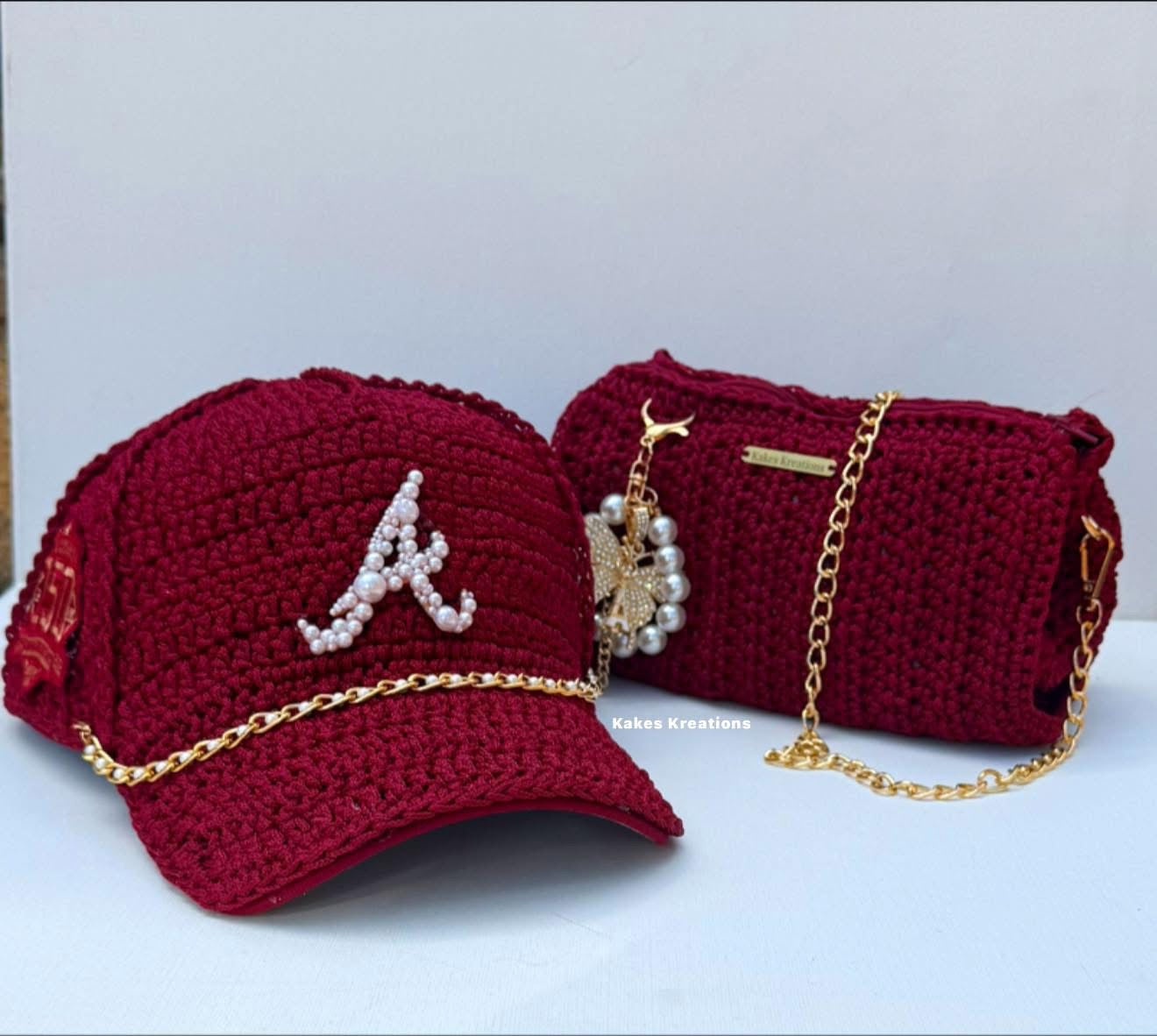 Pearl cap & Mini Crossbody Bag