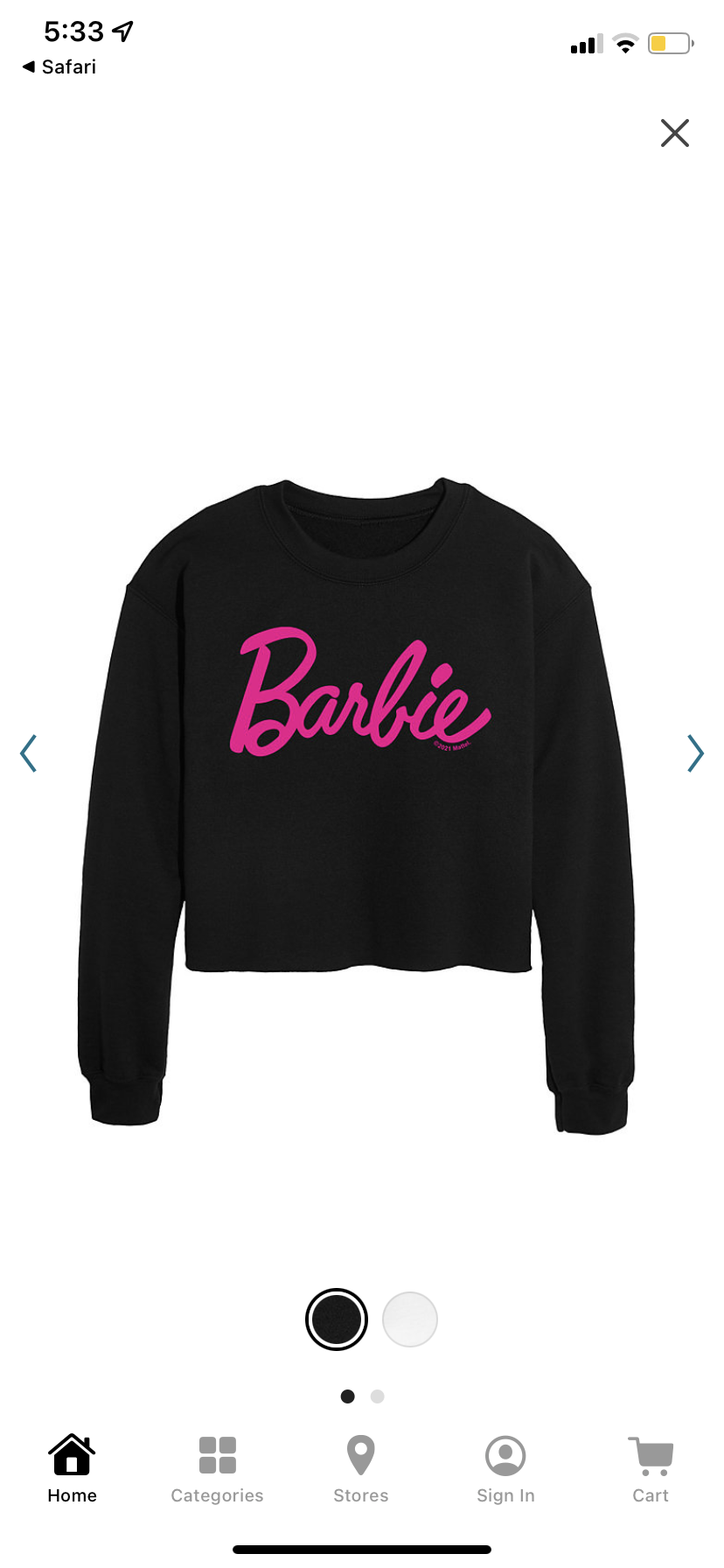 Custom upcycle sweatshirt- crochet& Barbie