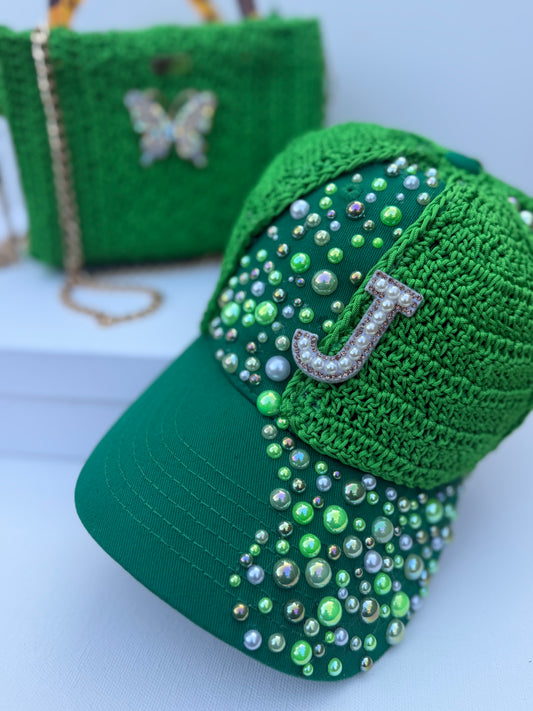 So fly Sparkle cap(initial) & Cupcake Mini Tote Bag