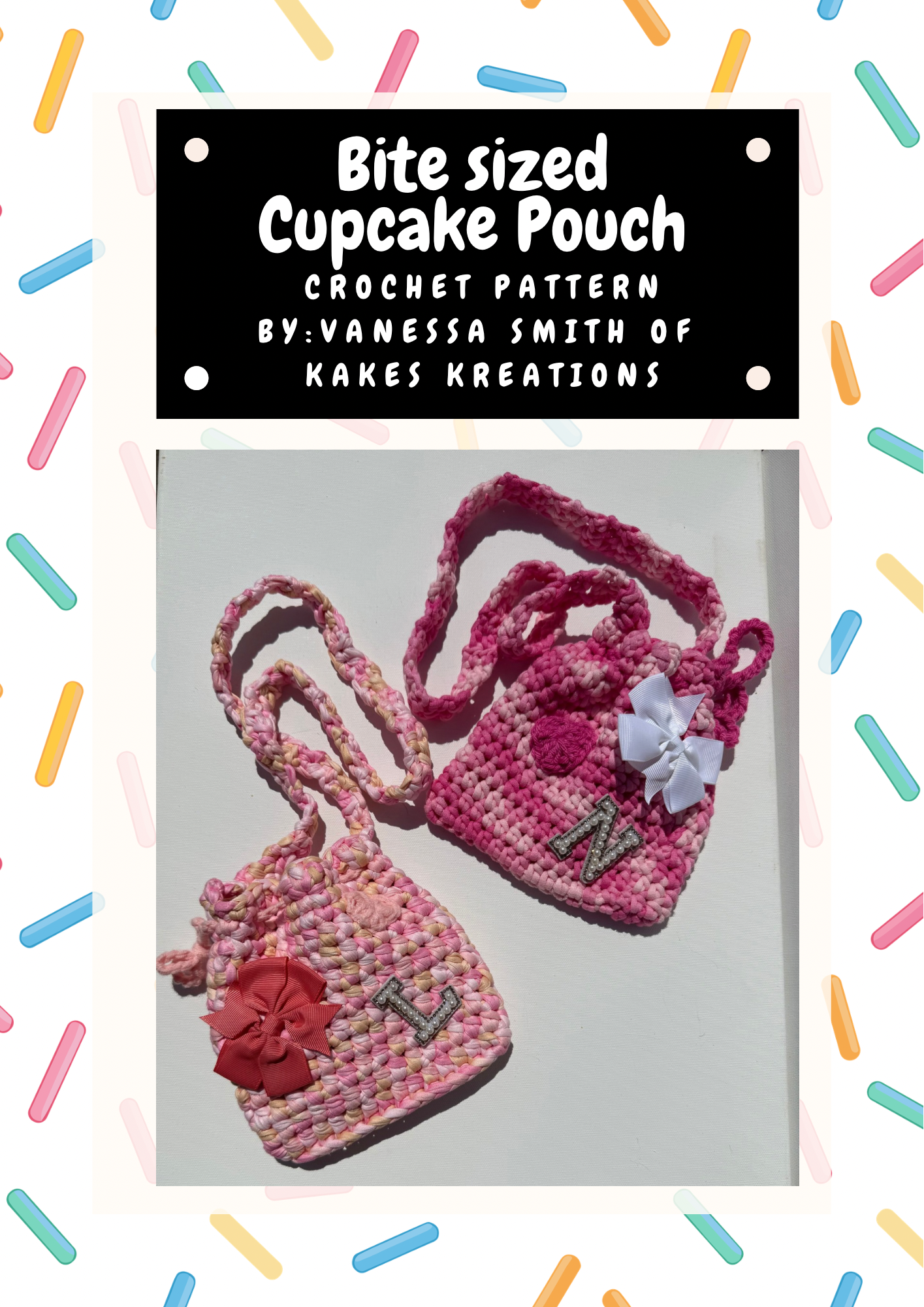Pattern- Bite sized Cupcake Pouch