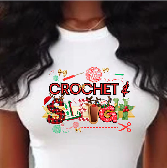 Crochet & SLEIGH tee