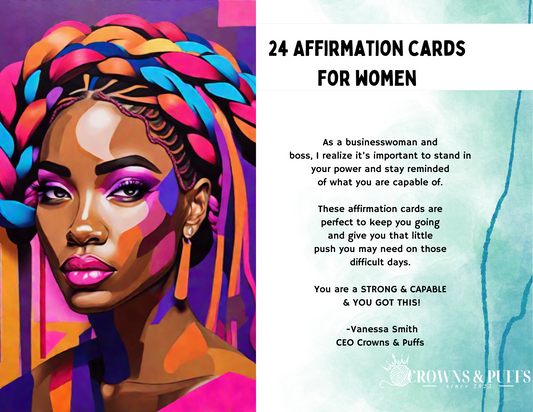 Affirmation cards for women-24 cards