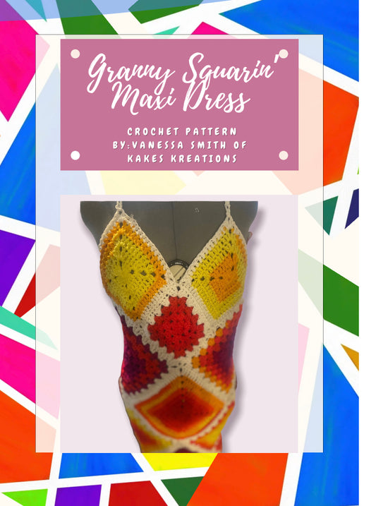 Pattern- Granny Squarin’ Maxi Dress