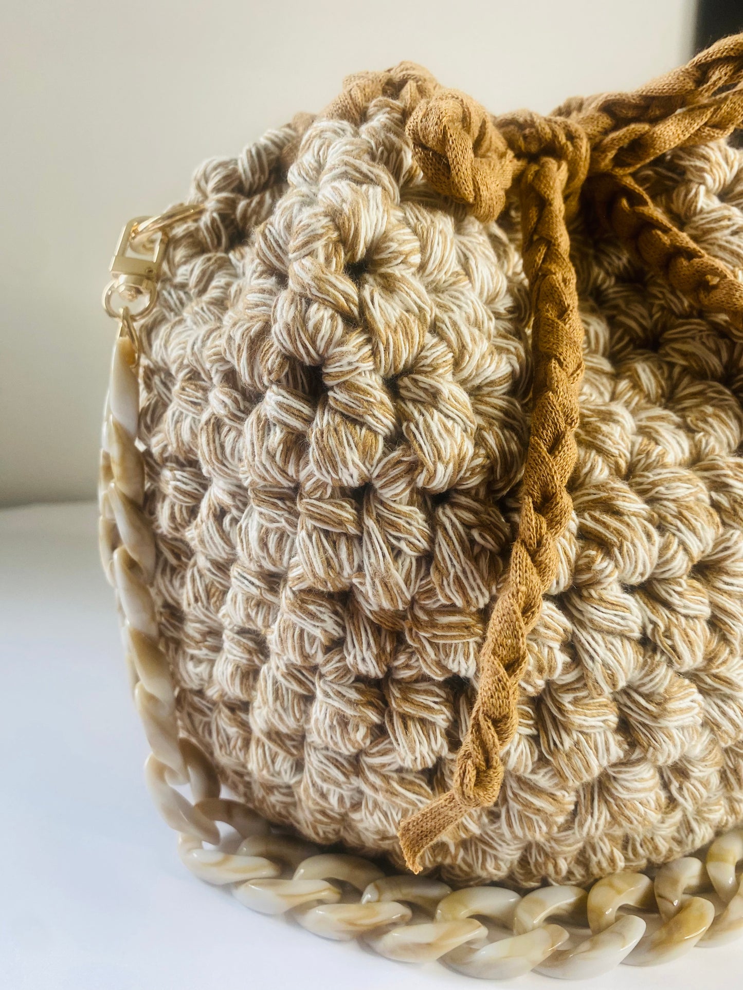 Bucket handbag, Kreations by V Luxury Handbag