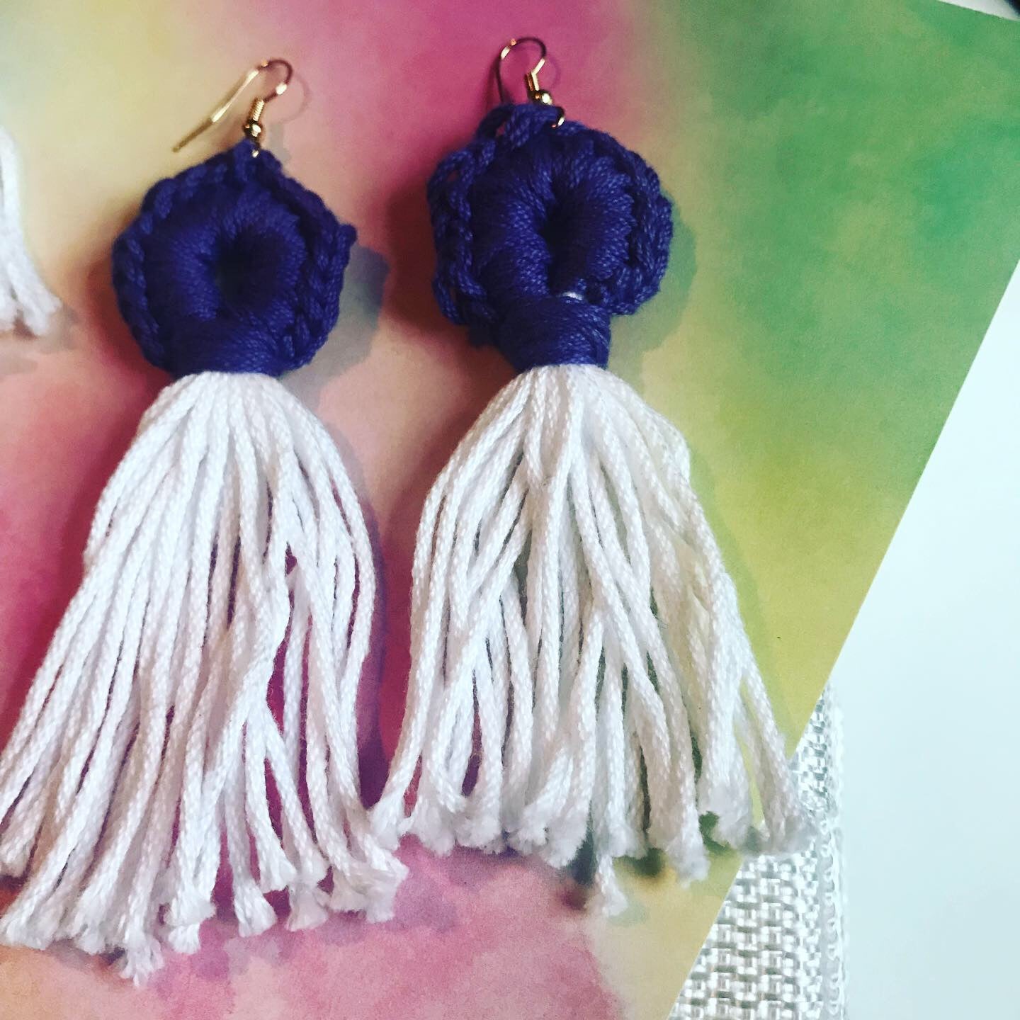 Tassel crochet earrings