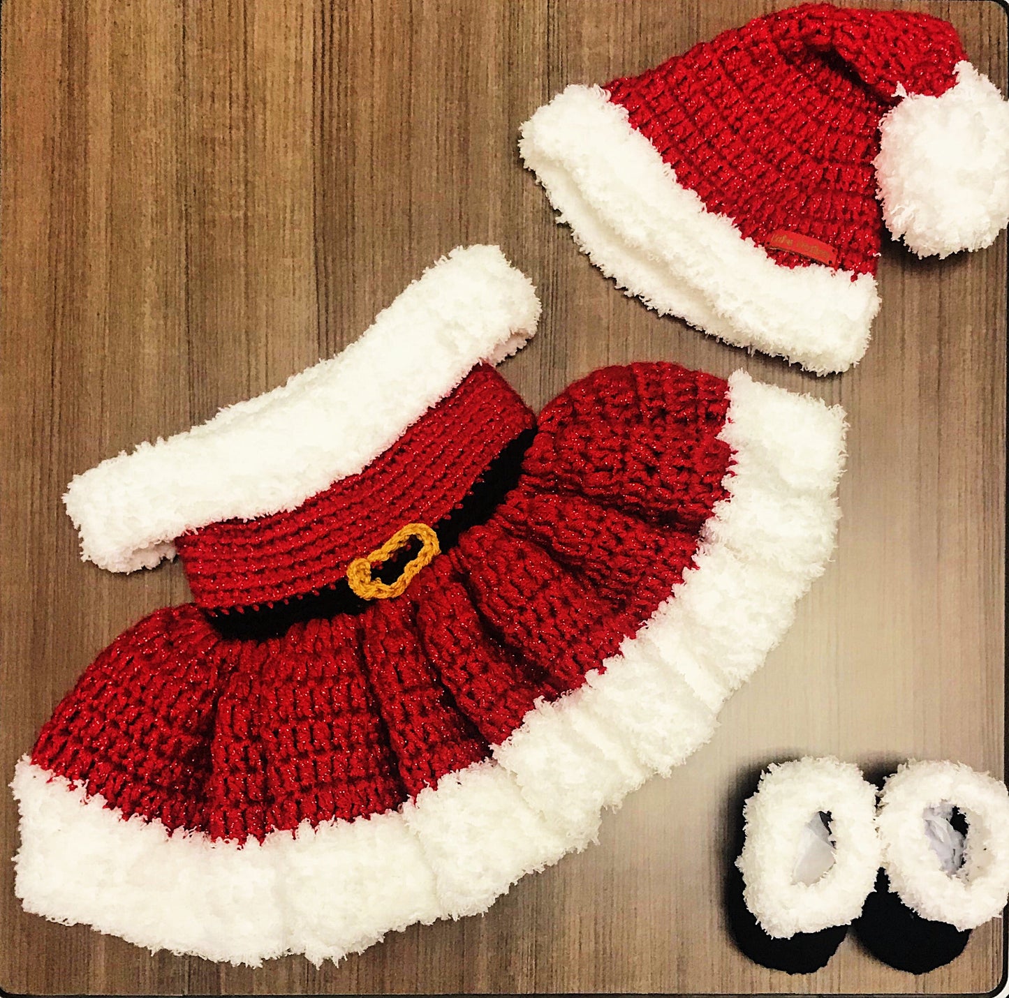 Custom Adult Santa Baby Dress & Hat
