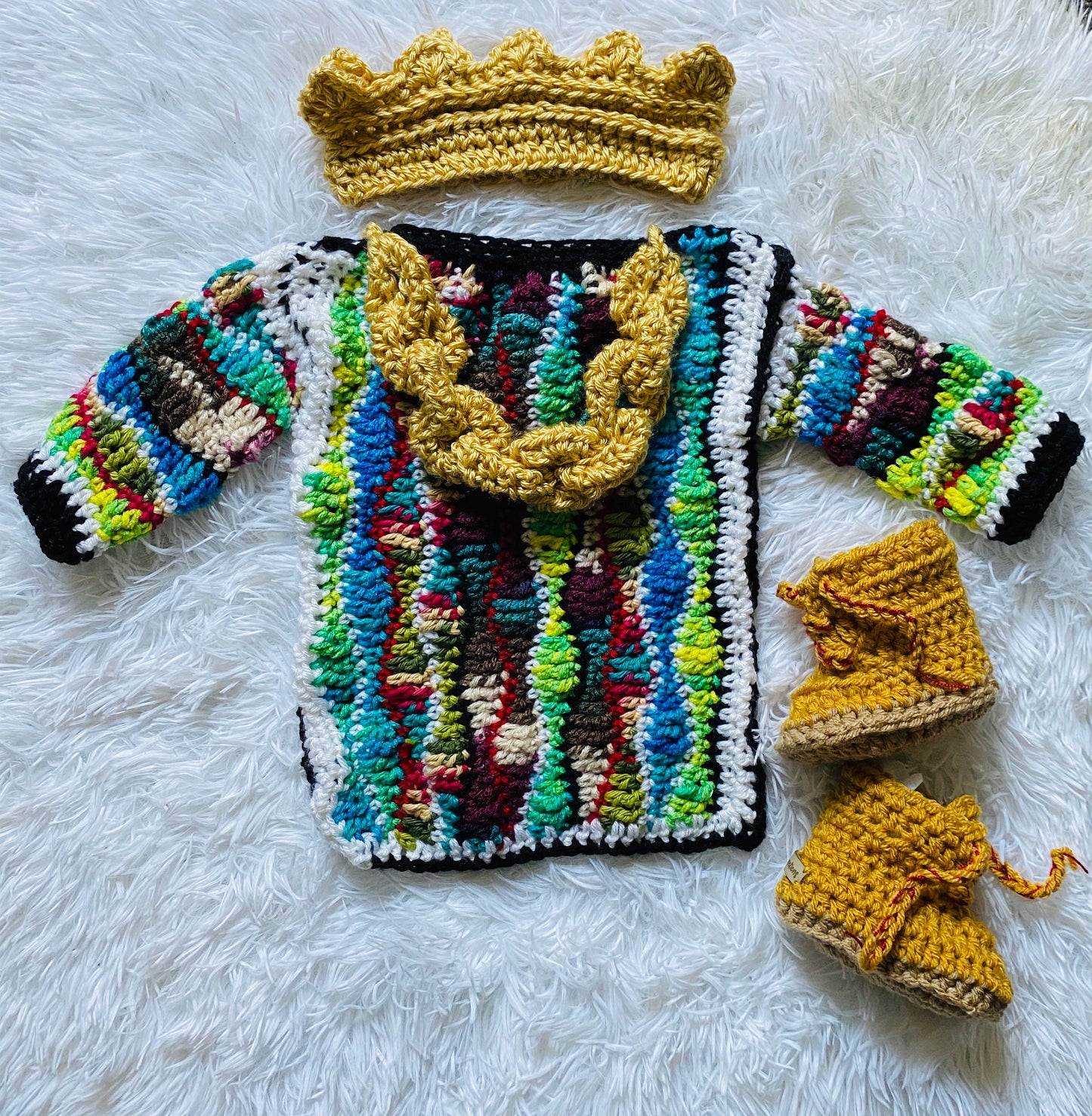 Hip Hop baby sweater set-first birthday outfit boy